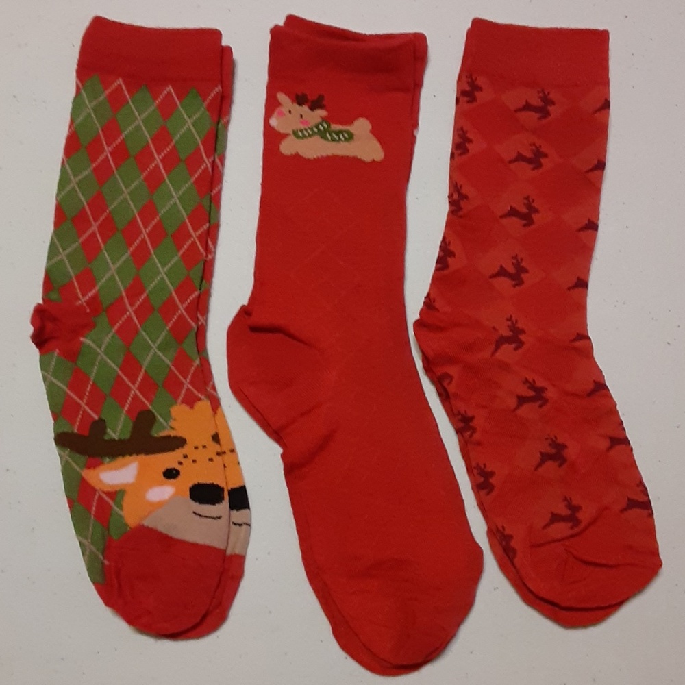 3 Pairs Christmas Socks